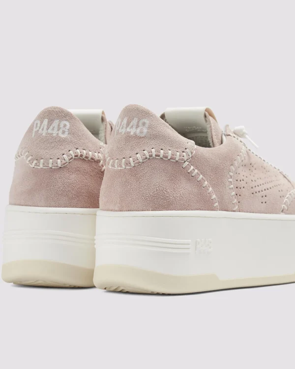 Cheap Empire Pink Stitch Women Platforms | Low Tops