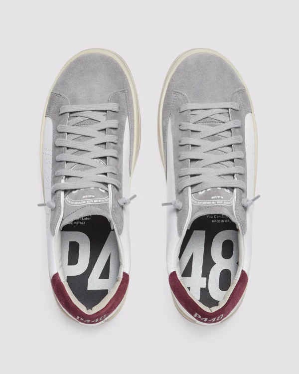 Outlet John White/Burgundy Low Tops
