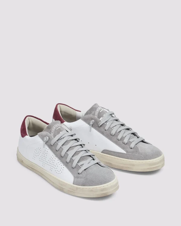 Outlet John White/Burgundy Low Tops