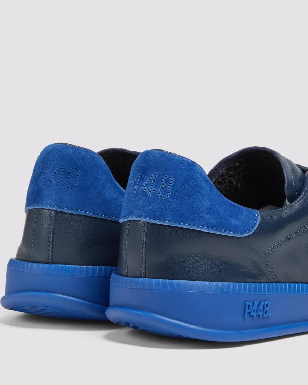 Cheap Monza Navy Low Tops