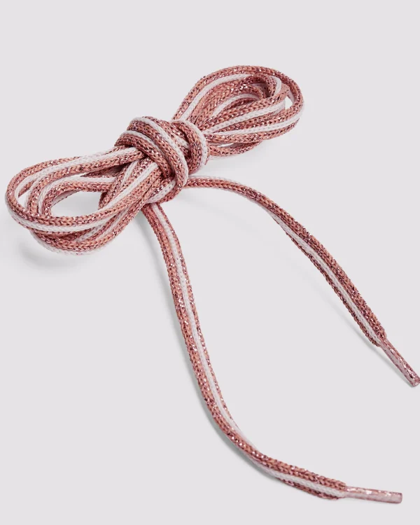 Clearance Shoelaces Rose/Pink Glitter Women Laces | Laces