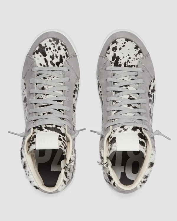 Best Sale Skate Grey Spotted Women High Tops