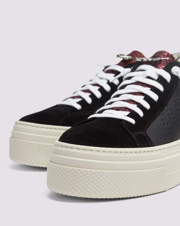 Hot Thea Platform Black/Stud Women Platforms | Low Tops