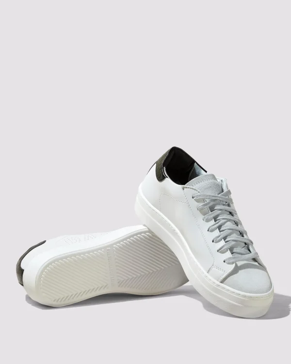 Flash Sale Thea White/Black Women Platforms | Low Tops